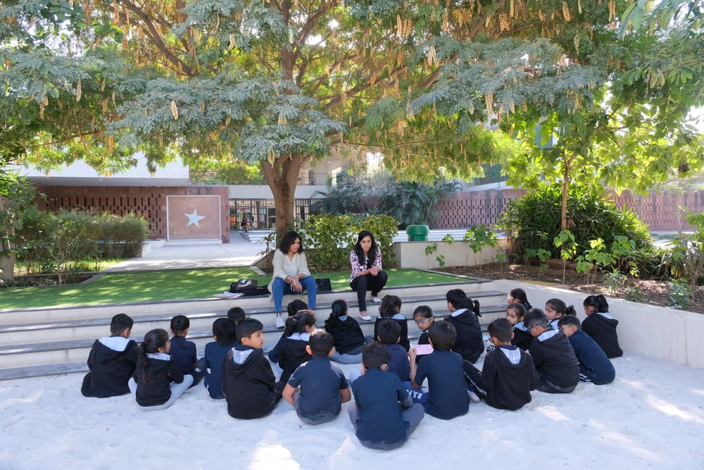 Outside learning at The Northstar School, Rajkot